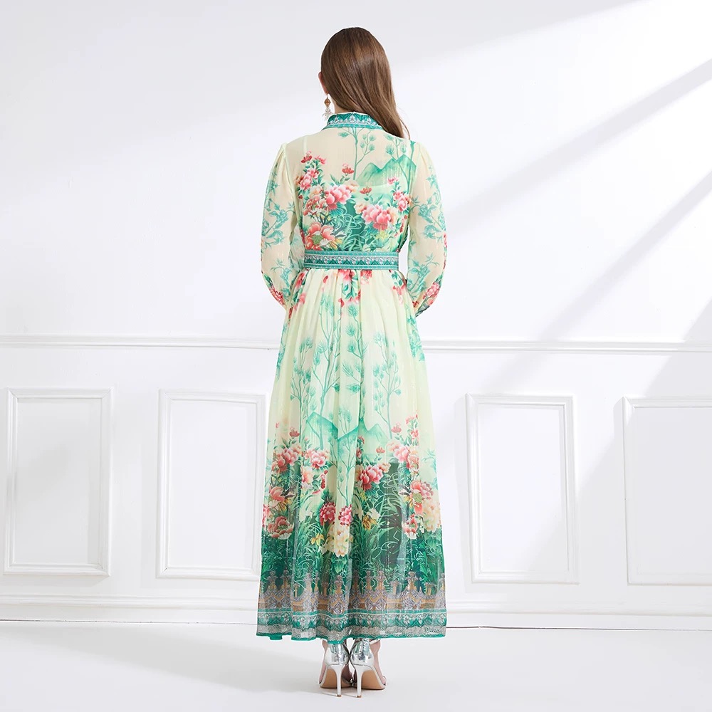 Never too jolly print dress ED193 images